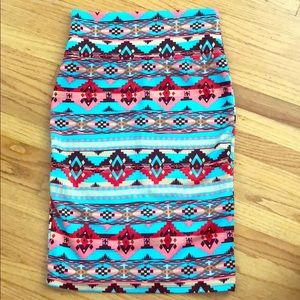 Long Aztec skirt